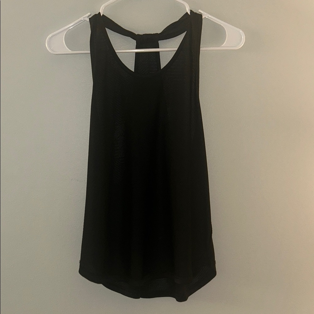 Black Sleeveless Racerback Tank Top